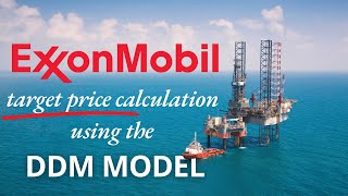 Exxon Mobil XOM Stock Fair Value Calculation  Easy DDM Model Guide [upl. by Samtsirhc]