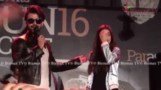 Farhan Saeed amp Urwa Hocane performing live  Udaari OST Sajna [upl. by Ahsiloc]