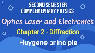 Huygens principle Chapter II Diffraction 2nd semester complementary physics [upl. by Everrs]