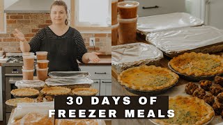 Cook Once And Eat For A Month  Easy From Scratch Freezer Meals [upl. by Skiba]