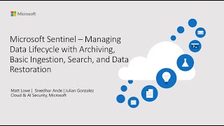 Manage Your Log Lifecycle with New Methods for Ingestion Archival Search and Restoration [upl. by Derry]