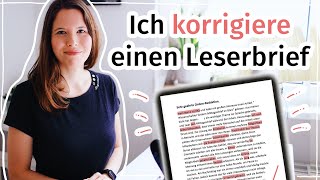 Korrektur eines Leserbriefs Besser Deutsch schreiben B2 [upl. by Soirtimid]