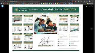 Calendario Escolar SEP MODIFICADO 2022 2023 [upl. by Nwahsyd839]