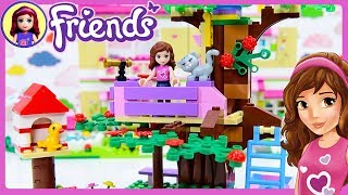 LEGO Friends Olivias Treehouse Build Review Silly Play  Kids Toys [upl. by Giardap]