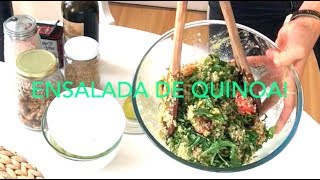 ENSALADA DE QUINOA PURA FIBRA Y PROTEÍNA [upl. by Benedetta681]