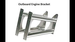 DIY Boat Outboard Engine Transom Bracket [upl. by Laehplar]