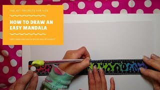 Teach your child how to draw a Mandala in 3 EASY steps [upl. by Budding]