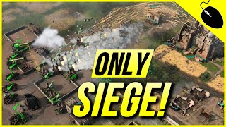 Age of Empires 4  EPIC Siege ONLY Strategy [upl. by Arednaxela]