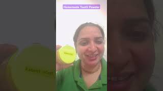 Homemade tooth powder Say no to chemical products gonatural chemicalfree homemade [upl. by Ahsinek]