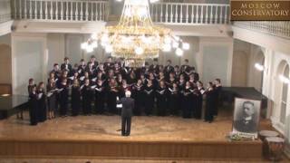 А Nikolsky Mnogoletstvovaniye Moscow Conservatory Students Choir [upl. by Neufer]