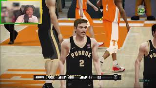 Elite 8 Tennessee vs Purdue and Zack Edey NCAA Basketball Mod Gameplay [upl. by Benton479]