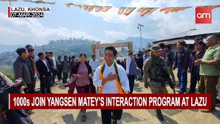 1000s join interaction program of Yangsen Matey at Lazu [upl. by Desai]