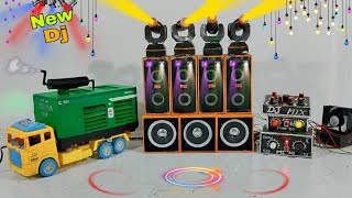 Mini Dj set up sound check and loading mini dj making 4 bass 4 Top and 100kva Dg or 2000w amplifier [upl. by Enitsed112]