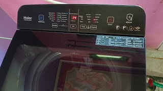 Haier washing machine full demo HWM75H678ES5 [upl. by Rakso]