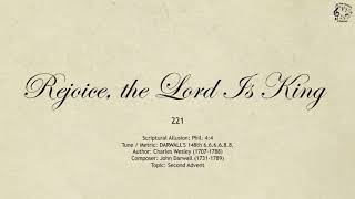 221 Rejoice the Lord Is King  SDA Hymnal  The Hymns Channel [upl. by Cyndie]