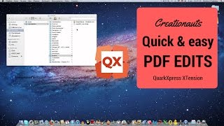 PDF to QuarkXPress  PDF Importer XT Demo [upl. by Goar]