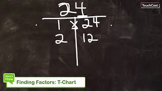 Finding FactorsTChart Method [upl. by Faludi]