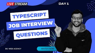 🚨 LIVE TypeScript Job Interview Questions and Answers  Day 1 🚨 [upl. by Narib]