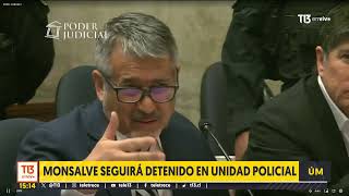 Monsalve seguirá detenido en unidad policial formalización entra en receso hasta el martes [upl. by Seumas309]