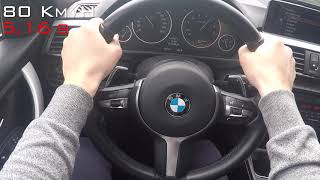 BMW 328i F30 245Hp 0100 kmh Acceleration Xdrive [upl. by Hussar]