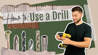 How to Use a Drill  Using Tools 101 for Beginners  Cordless Power Drill [upl. by Horlacher400]