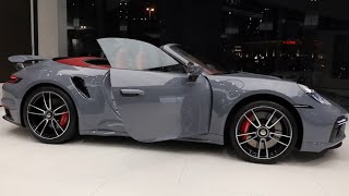 2024 Porsche 911 turbo 992 cabriolet Arctic grey [upl. by Nagram]