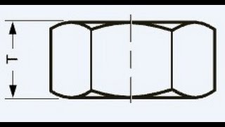 Somun Çizimi  Metric Bolt Nut Drawing  Teknik Resim Dersleri [upl. by Pelagi]