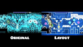 quotGlowyquot Original vs Layout  Geometry Dash Comparison [upl. by Danieu]