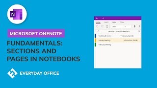 Structuring OneNote with Sections and Pages [upl. by Attenwahs]