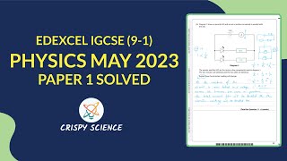 Edexcel IGCSE May 2023  Physics Paper 1  Solved [upl. by Raseta]