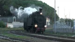 Sardinian Narrow Gauge Stream loco arrives at Arbatax [upl. by Llyrpa]