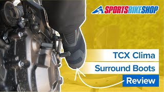 TCX Clima Surround GoreTex motorcycle boots review  Sportsbikeshop [upl. by Ettennod]