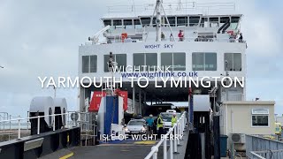 Yarmouth Isle of Wight to Lymington England on Wightlink Ferry [upl. by Nahsez]