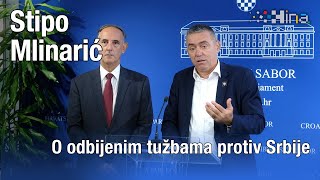 Mlinarić O odbijenim tužbama protiv Srbije [upl. by Berget]