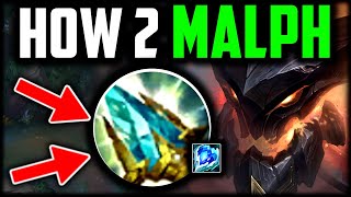 How to Malphite amp CARRY Top Best BuildRunes  Malphite Beginners Guide Season 14 [upl. by Yrhcaz]