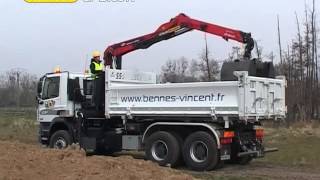 GRUE TP PALFINGER EPSILON TIPPER Z EASYFOLD BIBENNE VINCENT [upl. by Hairahcaz]