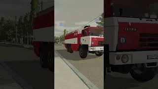 FS22 Przejazd alarmowy Tatra 815 CAS32 GCBA 8232 Karosa 581E26 JRG Zgierz shorts [upl. by Alyos708]