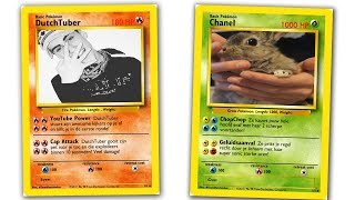 MIJN ZELFGEMAAKTE POKEMON KAARTEN [upl. by Lesnah]