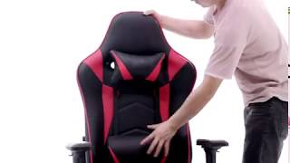 Assembly Video for Neo Adjustable Racing Gaming Office Swivel Recliner Leather Chair [upl. by Ainyt179]