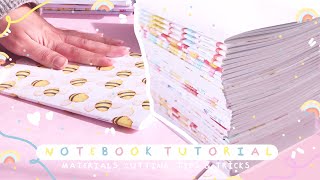 HOW TO MAKE NOTEBOOKS  Materials Mounting and Cutting  Complete StepbyStep Tutorial [upl. by Kilby422]