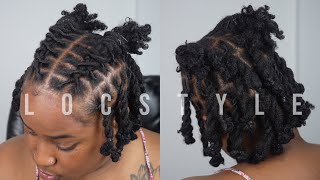 Barrel Twist  Rope Twist Style on Short Locs 😍 [upl. by Prudy138]