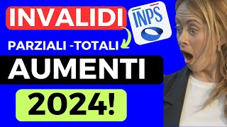 ⚠️PENSIONI DI INVALIDITÀ PARZIALI E TOTALI👉 DI QUANTO AUMENTERANNO NEL 2024 [upl. by Eldridge786]