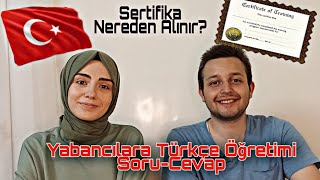 Yabancılara Türkçe Öğretmenliği Sizden Gelen Sorular Yaşadıklarımız Tavsiyelerimiz [upl. by Ainolloppa301]