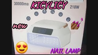 NEW KICYLICY NAIL LAMP From AMAZON Full Product Review nails amazon unboxing productreview💅🏾 [upl. by Adehsar352]