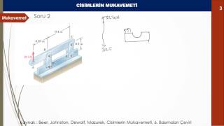 Mukavemet 1 Gerilme Soru Çözümü 2 [upl. by Lhok]