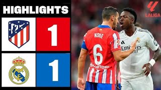 EPIC CLASH Atlético vs Real Madrid Highlights  LaLiga 202425 [upl. by Jaunita715]