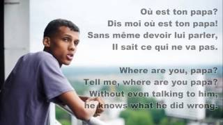 Sromae Papaoutai French amp English Lyrics [upl. by Huldah]