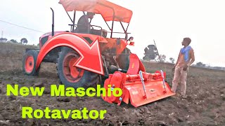 New Maschio Rotavator Kubota samrat 5502 [upl. by Ahsekan]