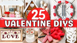 ❤️ 25 VALENTINE DIYS that will fill your house with LOVE Easy projects anyone can make ❤️ [upl. by Xenos]