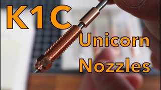 Unicorn Nozzles in the K1C what you should know how to install slicer settings [upl. by Ydassac]